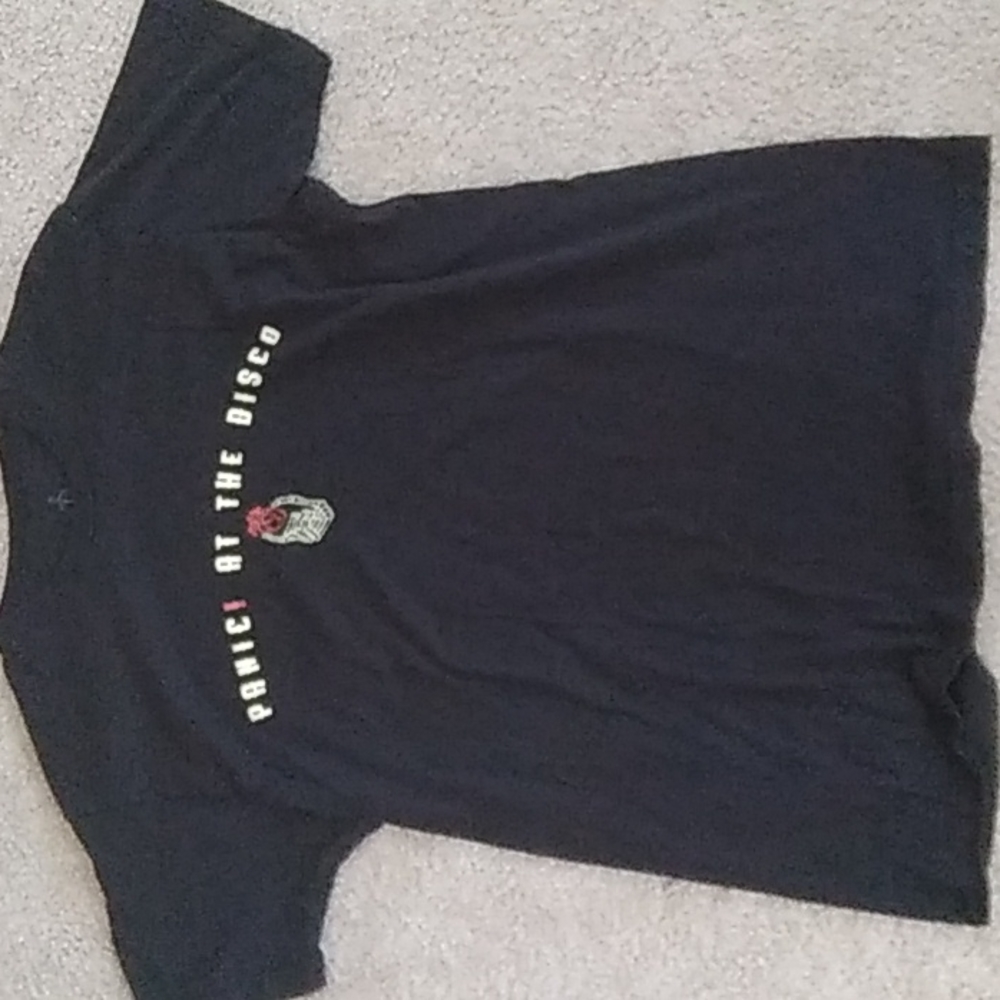 Black skeleton panic! At the disco t-shirt
